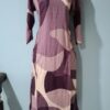 Purple Cotton Coat Set 2-piece with Side Pockets