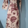 Women Long Khadi Kurti Coat Set with Side Pocket