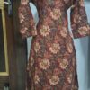 Women deep reddish-brown Cotton Kurti