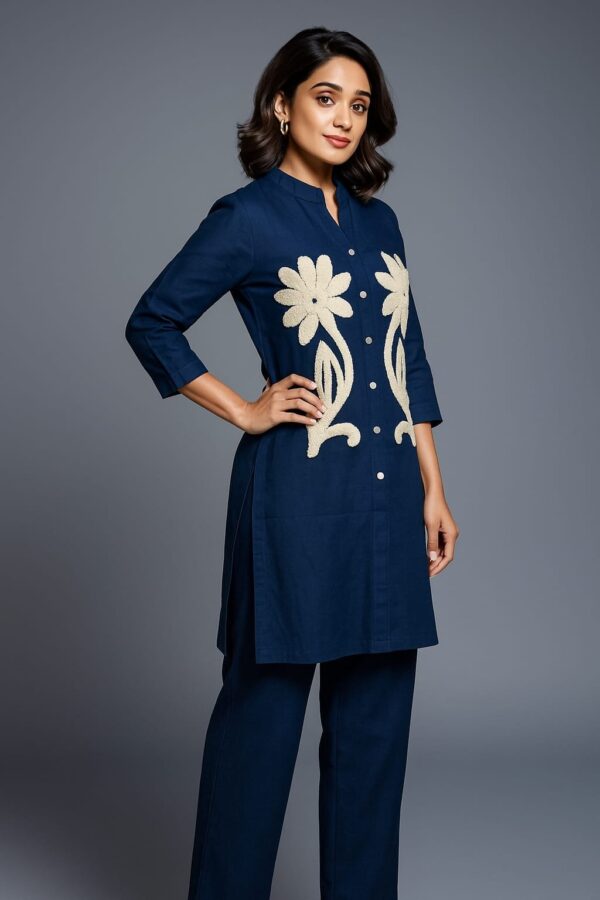 Women Silk Coat Set