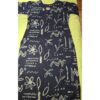 Pure Cotton Dark Blue Kurti with White Print