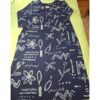 Pure Cotton Dark Blue Kurti with White Print