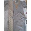 Women 3-Piece Silk Suit with side pockets and Banarasi Dupatta