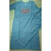 Teal Blue 3-pc Cotton Linen Suit Set