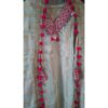 Golden-Magenta Chanderi 3-Pc Silk Suit Set