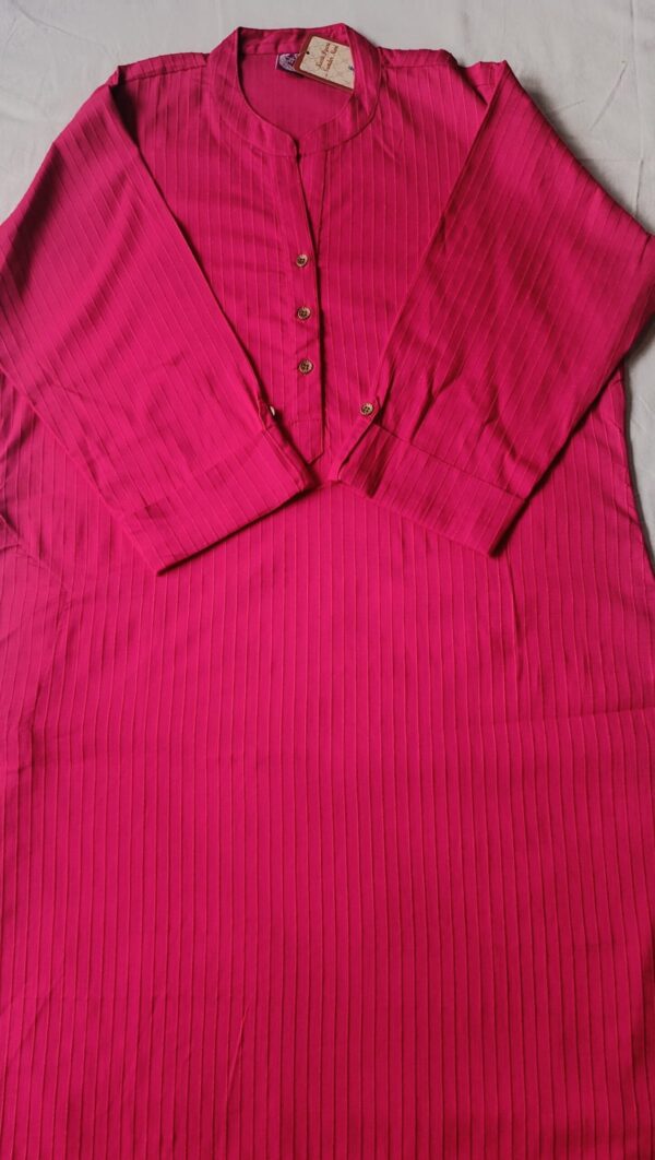 Magenta Beautiful Stretchable Single Piece Kurti