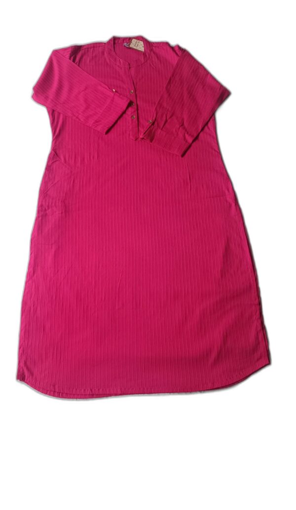Magenta Beautiful Stretchable Single Piece Kurti