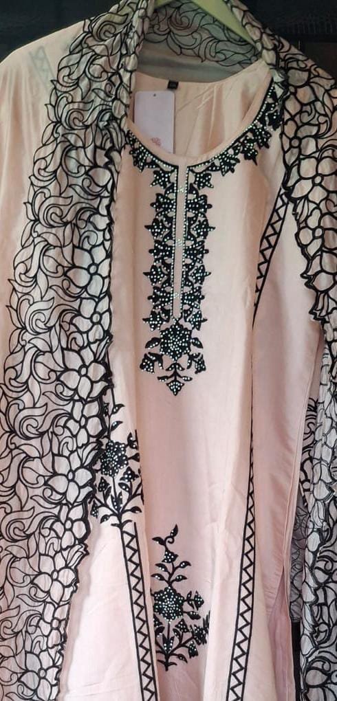 Light Pink 3-pc Suit Taffeta Silk Suit with Linning