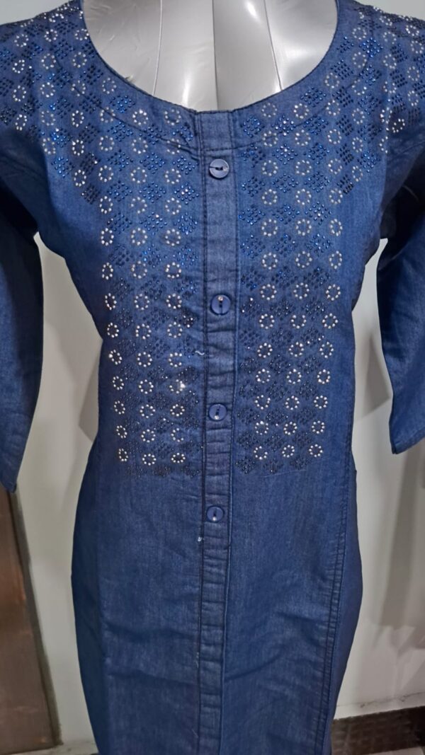 Stylish Blue Denim Kurti