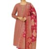 Women Mauve Silk Blend 3-Pc Suit Set