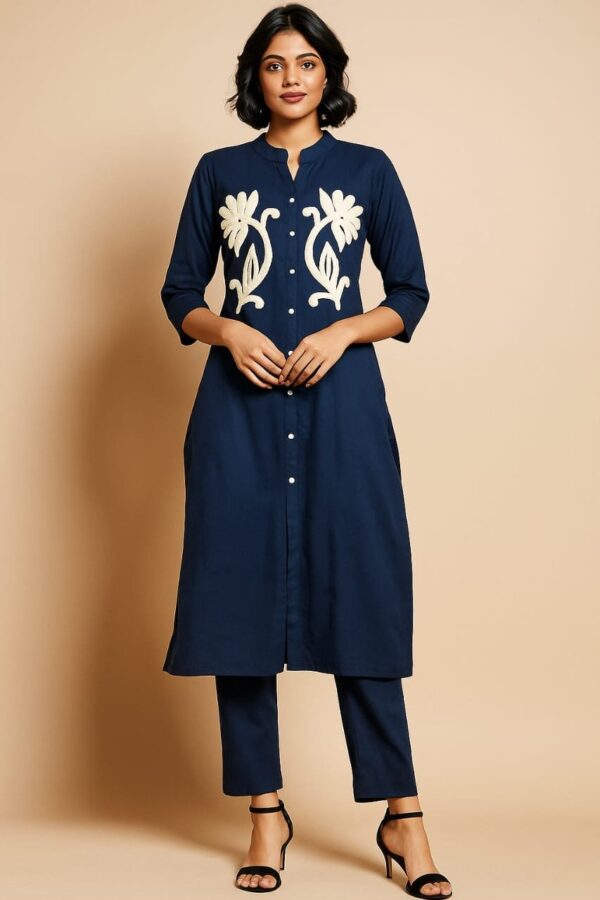 Women Silk Coat Set