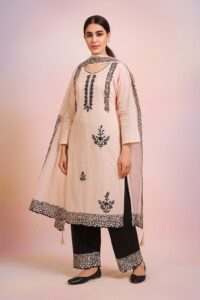 Light Pink 3-pc Suit Taffeta Silk Suit with Linning