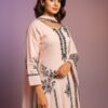 Light Pink 3-pc Suit Taffeta Silk Suit with Linning