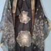 Black Palazzo Suit with Flower Print