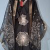 Black Palazzo Suit with Flower Print
