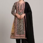 ✨Beautiful Women Pure Masleen 3-Pc A-Line Suit Set⭐