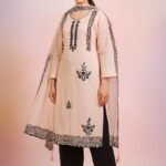 Light Pink 3-pc Suit Taffeta Silk Suit with Linning